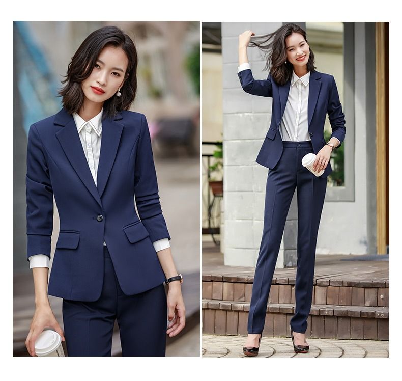 High End Office Lady Suit White Collar Business Cloth Lady Formal Work Suit  Women Formal Dress Grey Suit Jacket 2024 new Spring Autumn Long-sleeved Temperament Slim-fit Professional Suit