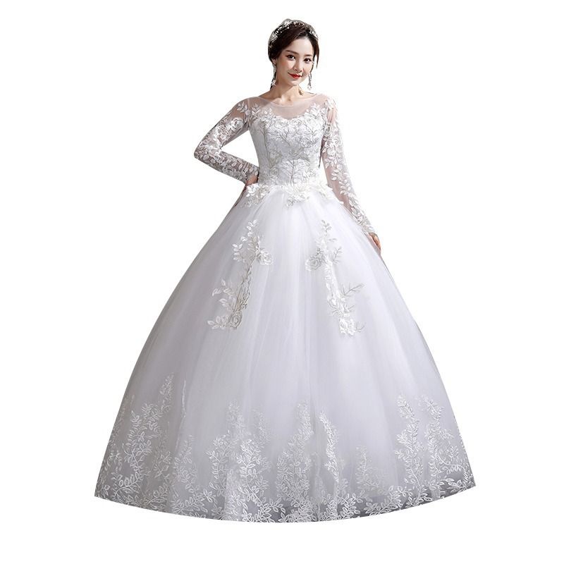 Wedding Dress Forest Super Immortal Fantasy Wedding Dress 2024 New Style Bridal Wedding One Shoulder Palace Wedding Dress Simple Elegant Gentle Lace Embroidered Wedding Dress Princess Dress
