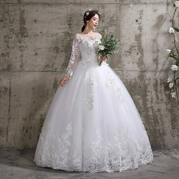 Wedding Dress Forest Super Immortal Fantasy Wedding Dress 2024 New Style Bridal Wedding One Shoulder Palace Wedding Dress Simple Elegant Gentle Lace Embroidered Wedding Dress Princess Dress