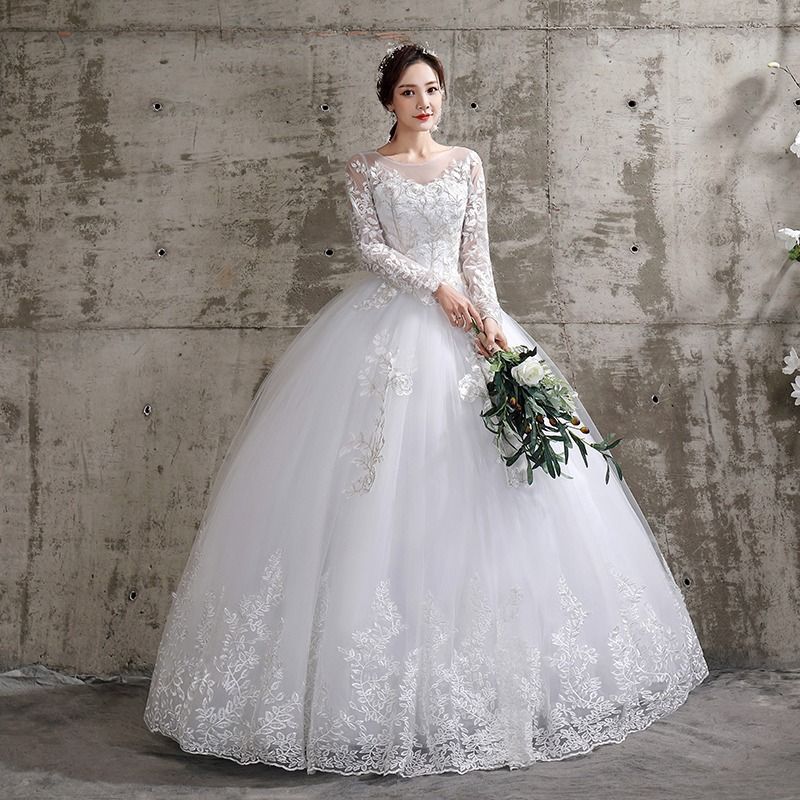Wedding Dress Forest Super Immortal Fantasy Wedding Dress 2024 New Style Bridal Wedding One Shoulder Palace Wedding Dress Simple Elegant Gentle Lace Embroidered Wedding Dress Princess Dress