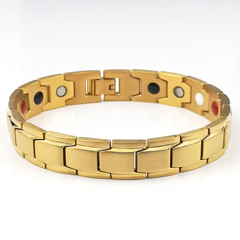 2022 Fashion New Titanium Steel Men's Bracelet Domineering Cool Business Men Male Collegue Students Jewellry Gold Silver Black 3 Colors 3PCS/Set Men's Personality Charm Bracelet