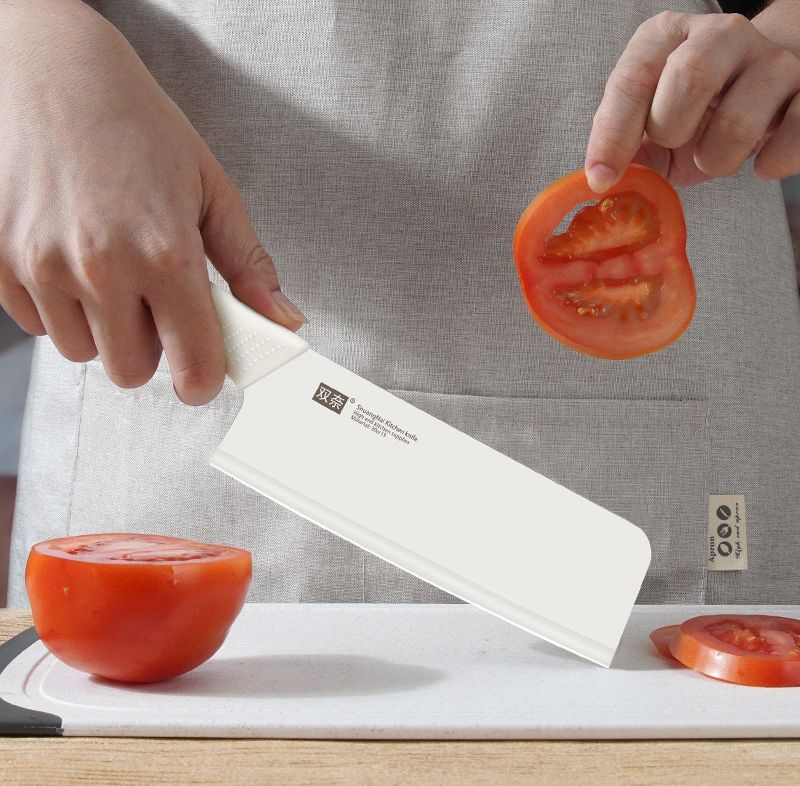 Four piece set of kitchen knives, milk and cabbage knives, internet famous and popular kitchen knives, slicing knives, fruit knives, peeling knives, scissors combination set