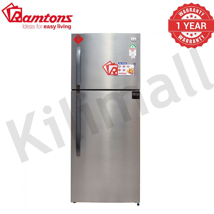 Ramtons 378 LITRES DOUBLE DOOR NO FROST FRIDGE, SILVER- RF/331