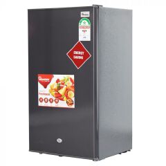 Ramtons RF/334 85L Single Door Direct Cool Fridge Silver | Adjustable Thermostat, Lockable Door, Vegetable Crisper  Energy Saving