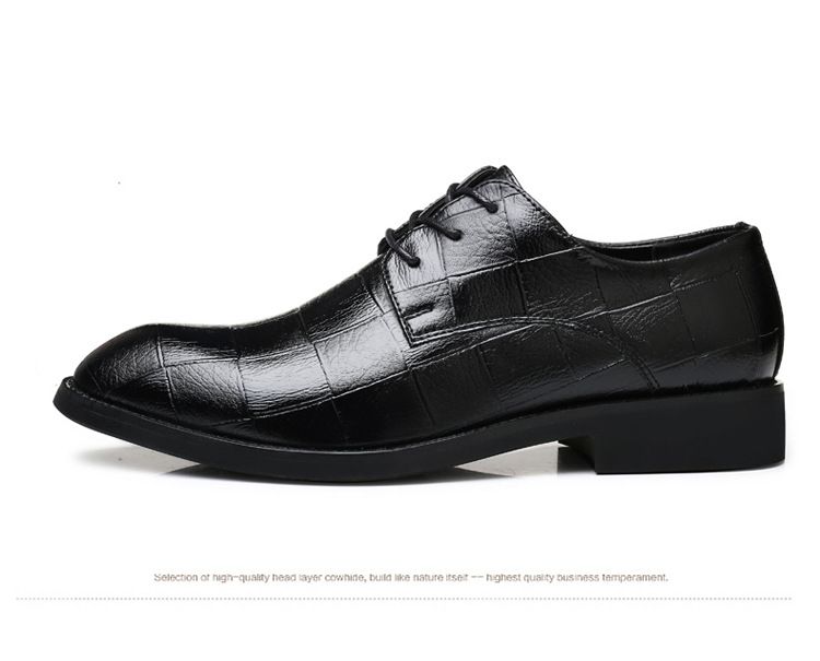 [Break Code Promotion ]Office shoes for men business men's shoes British business shoes black pointed PU leather shoes men's fashion trendy wedding shoes