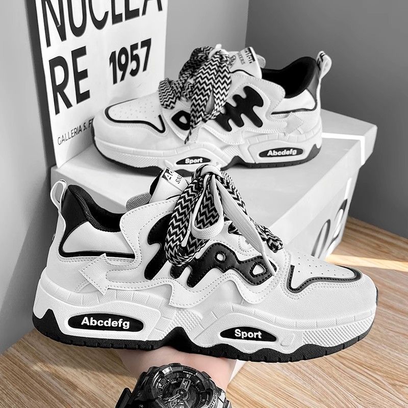 Fashion Men shoes board shoes for Male, sports height increasing bread shoes, trendy shoes  Athletic shoes Sneakers