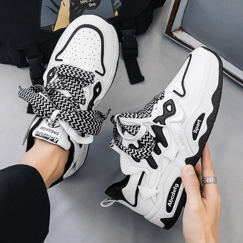 Fashion Men shoes board shoes for Male, sports height increasing bread shoes, trendy shoes  Athletic shoes Sneakers