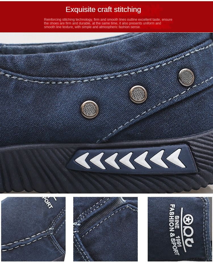 Canvas Shoes Casual Shoes Men Flat Fashion Loafers For Male