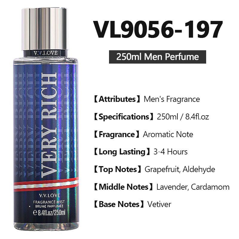 250ML Men Deodorant Spray Perfume Eau De Toilette Fragrance Mist