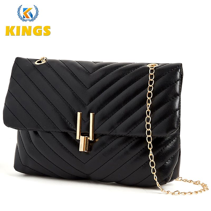 Women Small Cross-body Bag Ladies Chain Bag Phone Bag Clutch Mini Black Bag Black