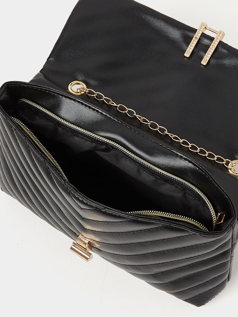 Women Small Cross-body Bag Ladies Chain Bag Phone Bag Clutch Mini Black Bag