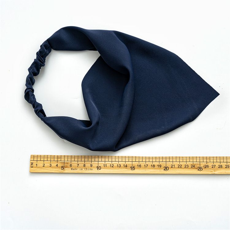 3pcs Elastic Hair Bandanas Boho Scarf  Headband Chiffon Head Kerchief Turban with Hair Clips for Women Solid Color