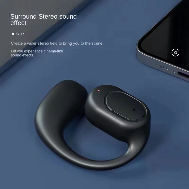 One factory New single-ear Bluetooth Earphones hanging ear high power stereo ear noise reduction waterproof