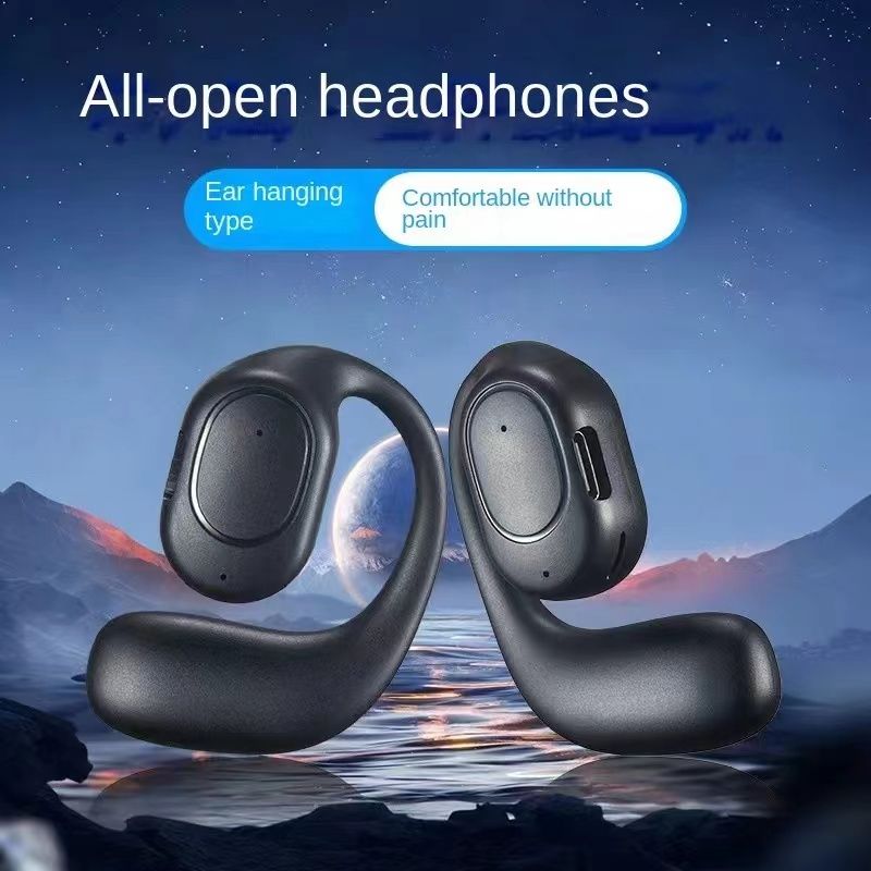 One factory New single-ear Bluetooth Earphones hanging ear high power stereo ear noise reduction waterproof