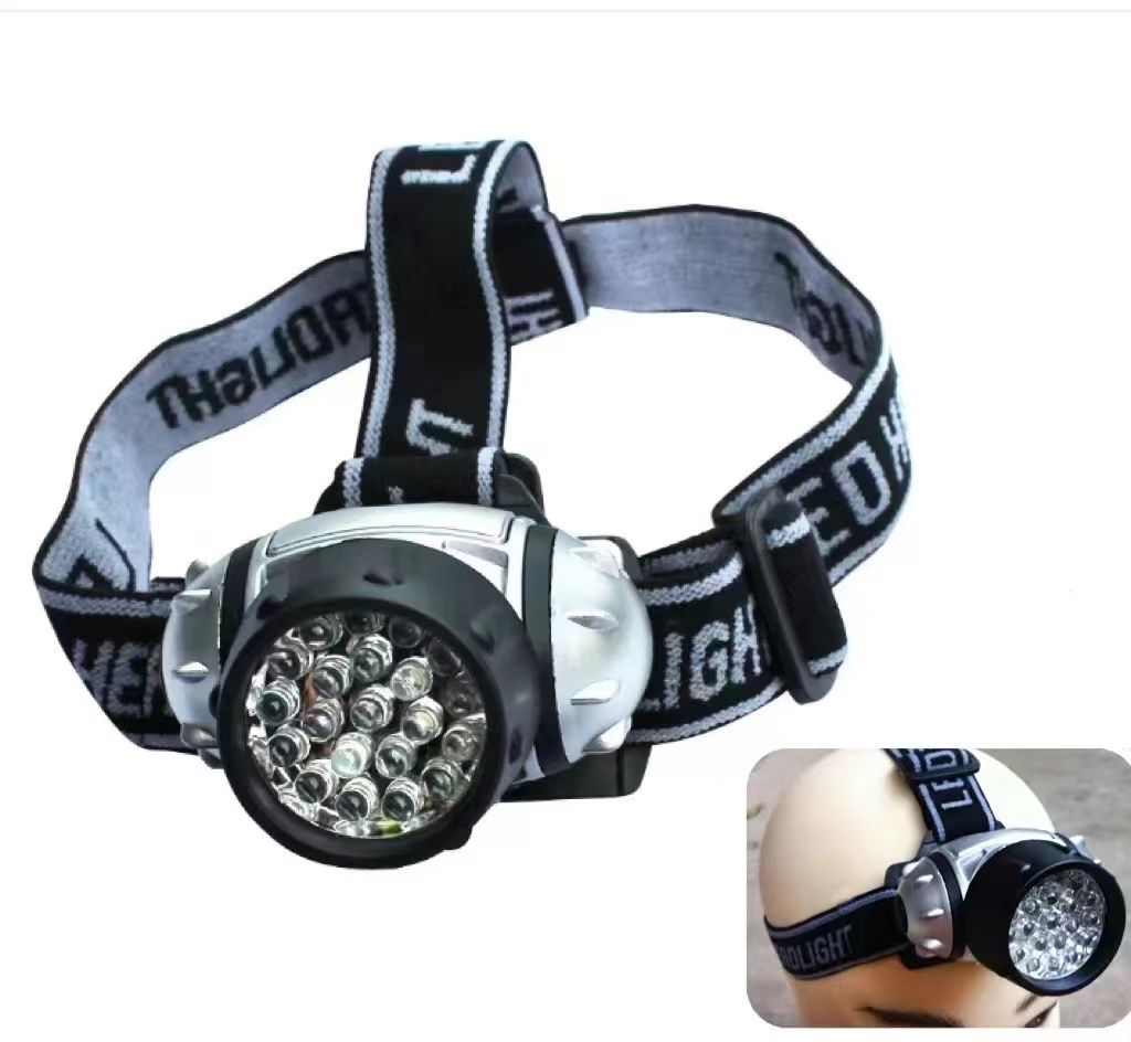 One factory Headlight with multiple LED beads, portable lighting, outdoor hiking, cycling, camping, fishing, mountaineering, household headlights