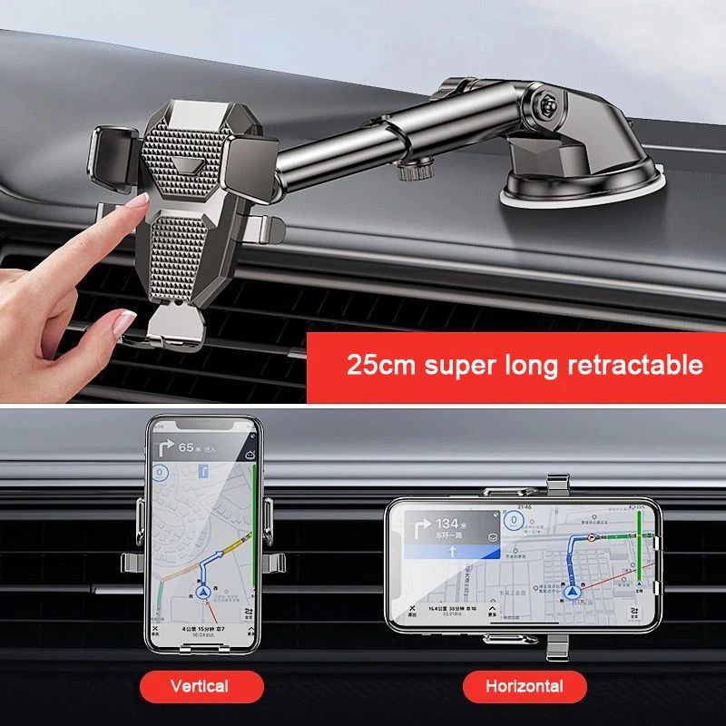 2024 NEW Universal Sucker Car Phone Holder 360° Windshield Car Dashboard Mobile Cell Support Bracket for 4.0-7 Inch Smartphones