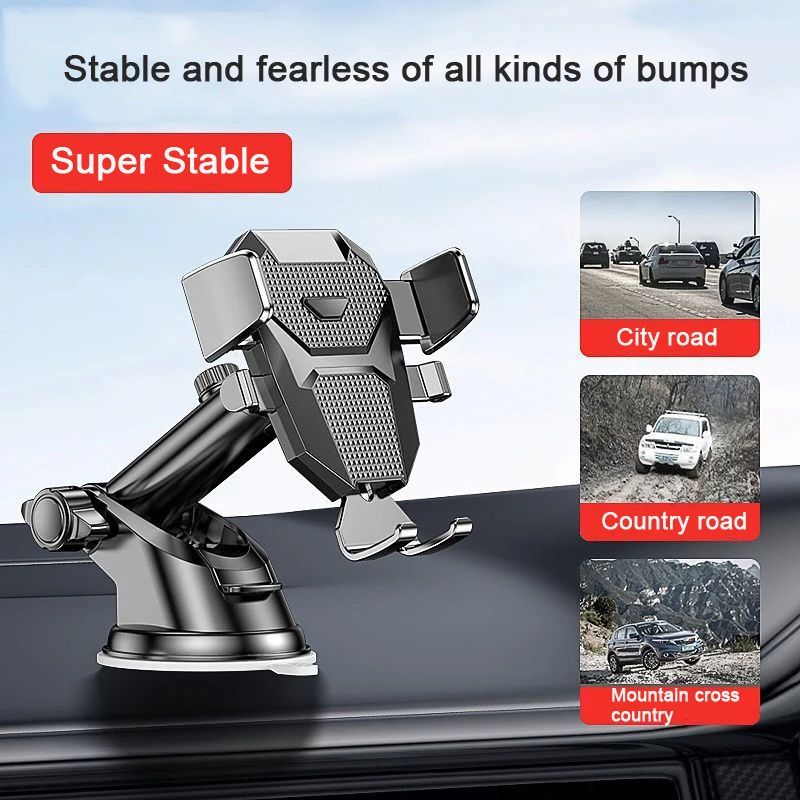 2024 NEW Universal Sucker Car Phone Holder 360° Windshield Car Dashboard Mobile Cell Support Bracket for 4.0-7 Inch Smartphones