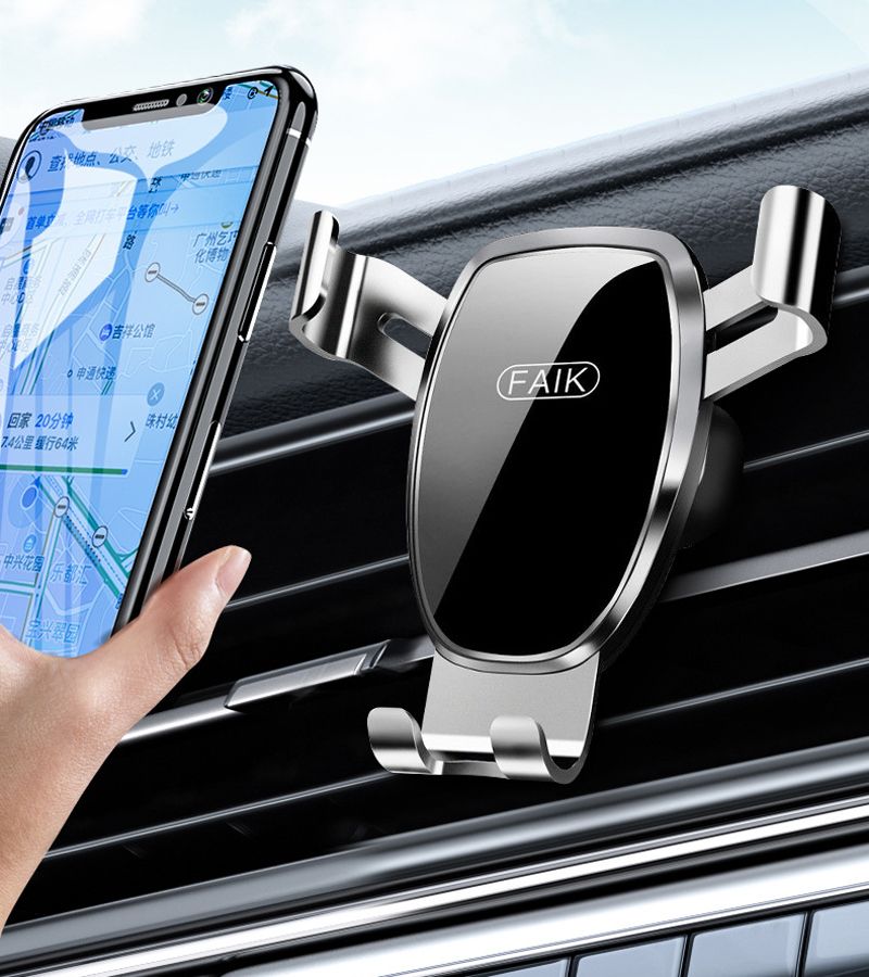 Car accessories Car phone rack outlet gravity sensing car phone bracket Car Mobile Phone triangular gravity mirror bracket