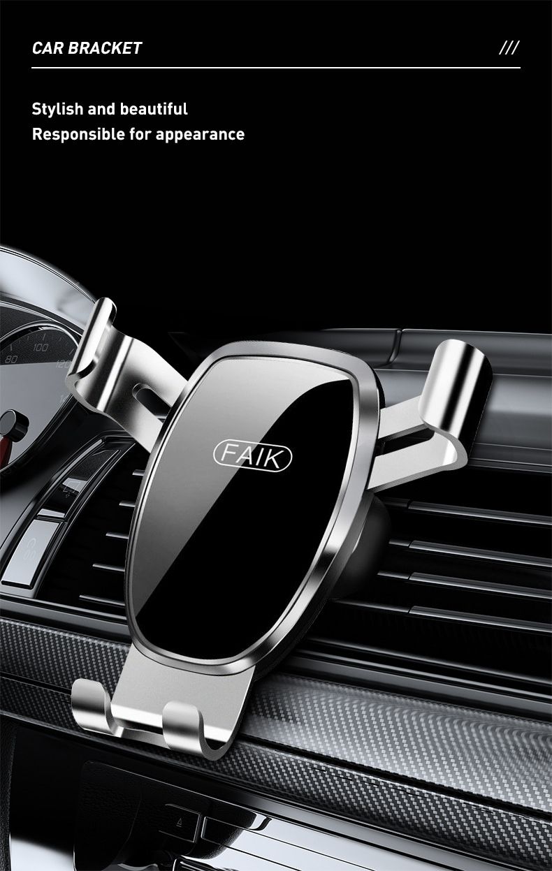 Car accessories Car phone rack outlet gravity sensing car phone bracket Car Mobile Phone triangular gravity mirror bracket