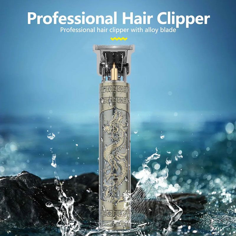 Professional Hair Trimmer Wireless USB Electric Hair Clipper Beard Shaver New Arrival Rechargeable Hair Cutting Machine Barber For Men Haircut Electric Shaver Hair Cutting Tools