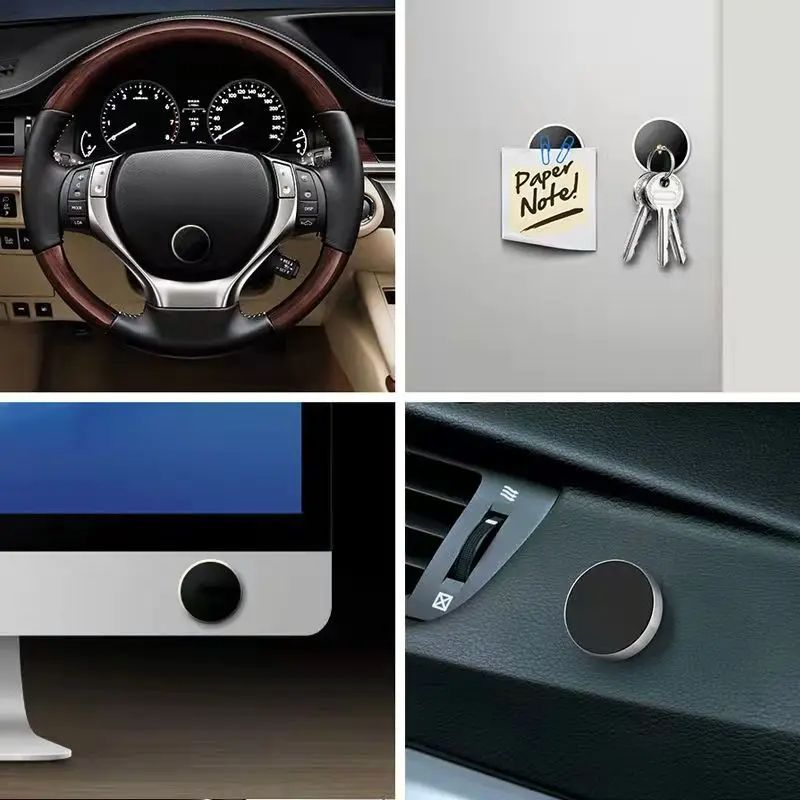 New Arrival Sucker Car Phone Holder Universal Magnetic Mount Bracket Stick On Car Phone Stand for iPhone Xiaomi Huawei Samsung Dashboard Wall Mounted Car Magnet Sticker