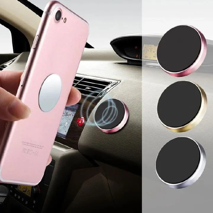 New Arrival Sucker Car Phone Holder Universal Magnetic Mount Bracket Stick On Car Phone Stand for iPhone Xiaomi Huawei Samsung Dashboard Wall Mounted Car Magnet Sticker