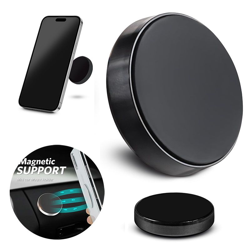 New Arrival Sucker Car Phone Holder Universal Magnetic Mount Bracket Stick On Car Phone Stand for iPhone Xiaomi Huawei Samsung Dashboard Wall Mounted Car Magnet Sticker