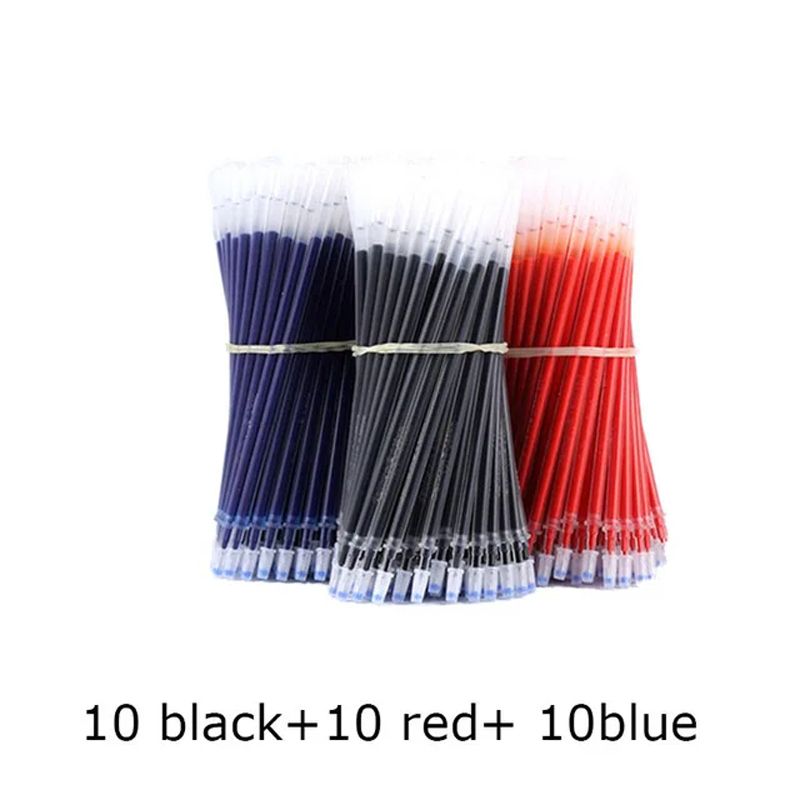 Gel Pen Set School Supplies Black Blue Red Ink Color 0.5mm Ballpoint Pen Kawaii Pen Writing Tool School Office Stationery