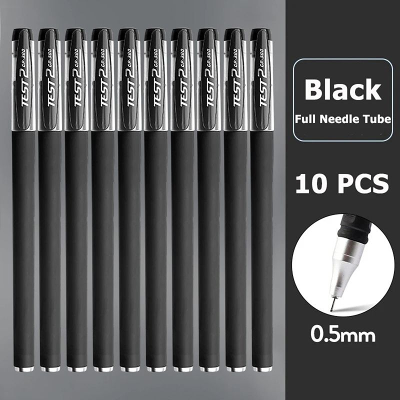 Gel Pen Set School Supplies Black Blue Red Ink Color 0.5mm Ballpoint Pen Kawaii Pen Writing Tool School Office Stationery