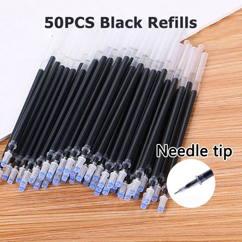 Gel Pen Set School Supplies Black Blue Red Ink Color 0.5mm Ballpoint Pen Kawaii Pen Writing Tool School Office Stationery