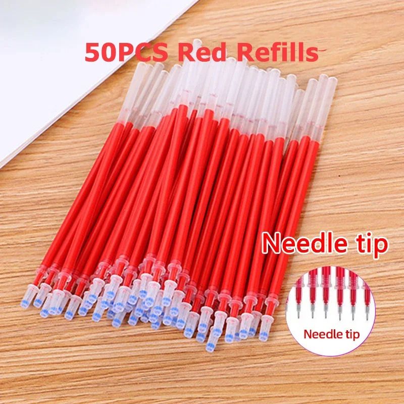 Gel Pen Set School Supplies Black Blue Red Ink Color 0.5mm Ballpoint Pen Kawaii Pen Writing Tool School Office Stationery