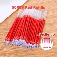 0.5mm Gel Pen Set Full Needle Tube Black Blue Red Color Pens for Writing Stationery Test Available School Supplies
