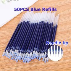 0.5mm Gel Pen Set Full Needle Tube Black Blue Red Color Pens for Writing Stationery Test Available School Supplies
