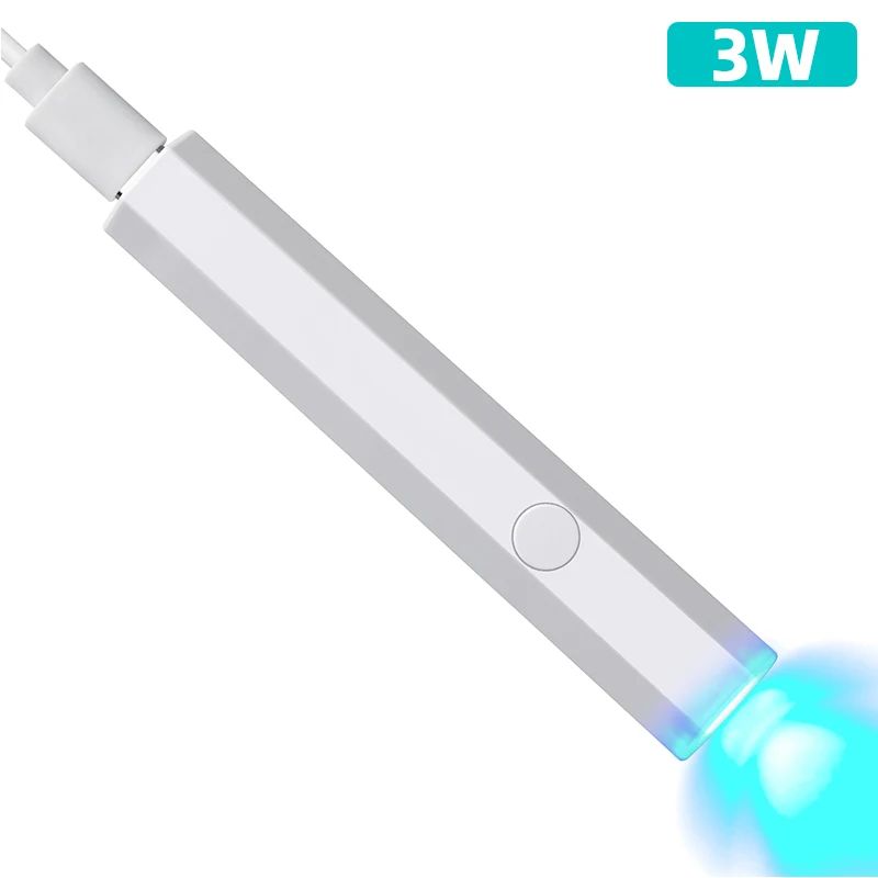 Portable Handheld Mini Nail Lamp For All Gel Polish Quick Dry USB Nail Dryer Machine UV LED Nail Lamp Mini Flashlight Pen