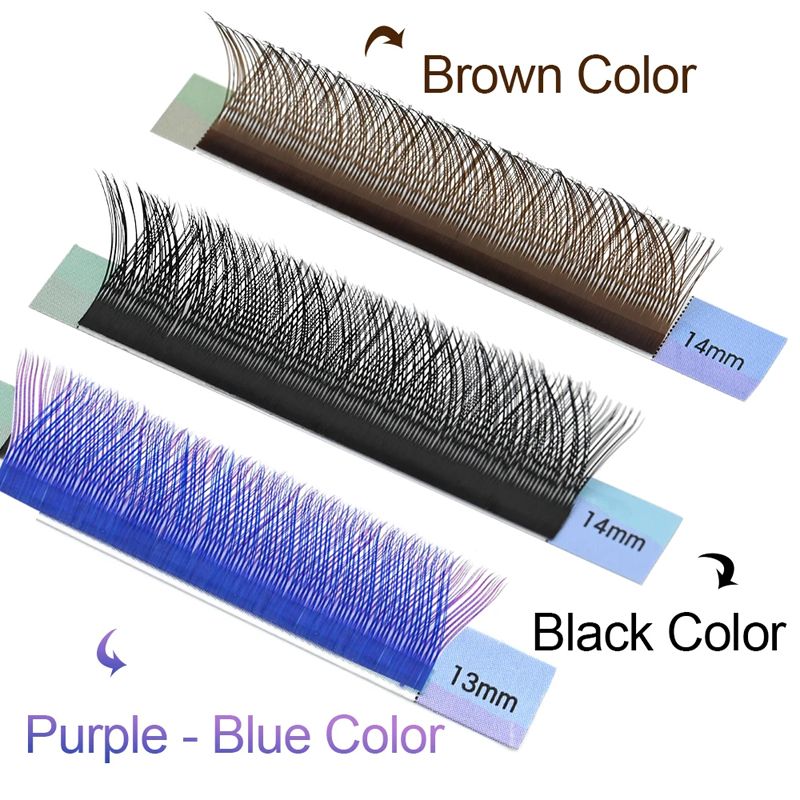 NAGARAKU YY Shape Double/Three Split Tips Triple Top Interlaced Root Eyelash Extensions Eyelashes