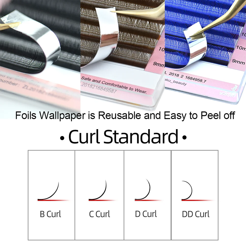 NAGARAKU YY Shape Double/Three Split Tips Triple Top Interlaced Root Eyelash Extensions Eyelashes