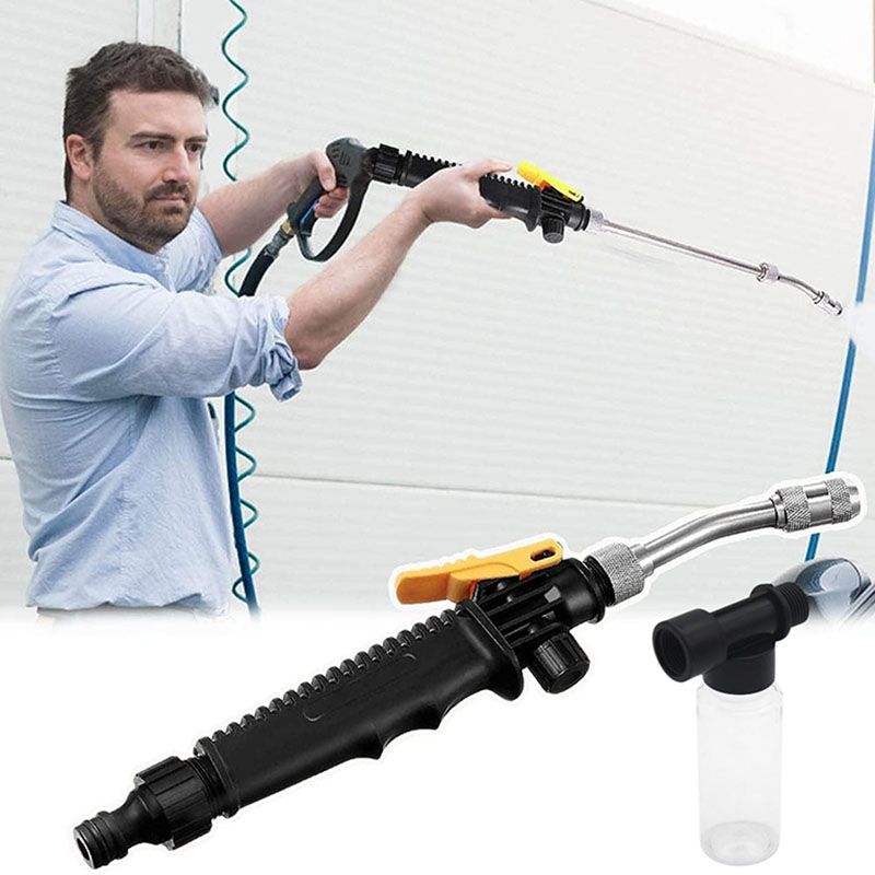 High Pressure Power Water Gun Water Jet Garden Washer Hose Wand Nozzle Spray Watering Spray Sprinkler Atomizing Gun Clean Tools Car Cleaning Tool Kit Auto-Detailing Watering Equipment