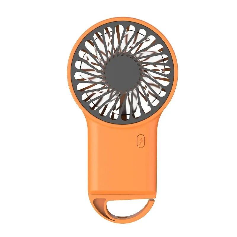 2024 New Arrival Min Wind Air Cooling Hand Portable Usb Desktop Rechargeable Handheld Fan with Hook