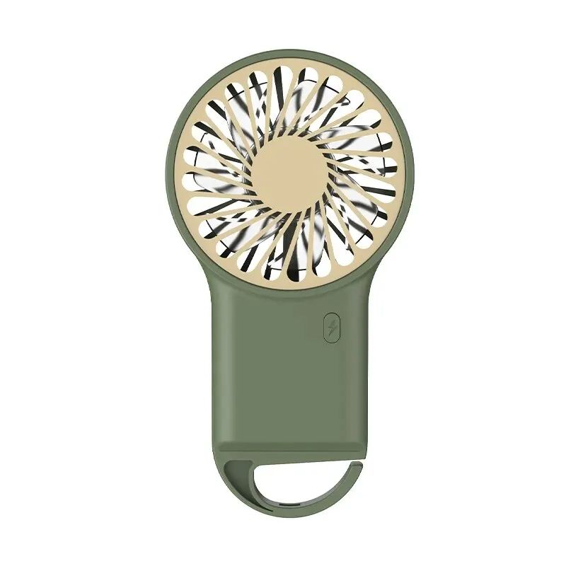 2024 New Arrival Min Wind Air Cooling Hand Portable Usb Desktop Rechargeable Handheld Fan with Hook