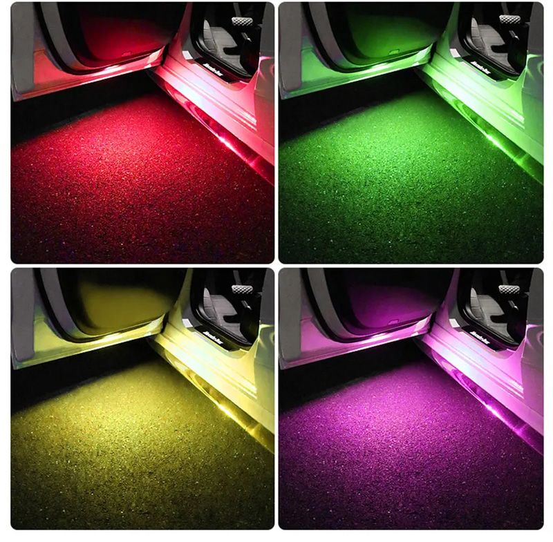 BLALION Car Door Lights LED Welcome Light Magnetic Control USB Charging Auto Open Door Safe Anti-collision Emergency Signal Lamp