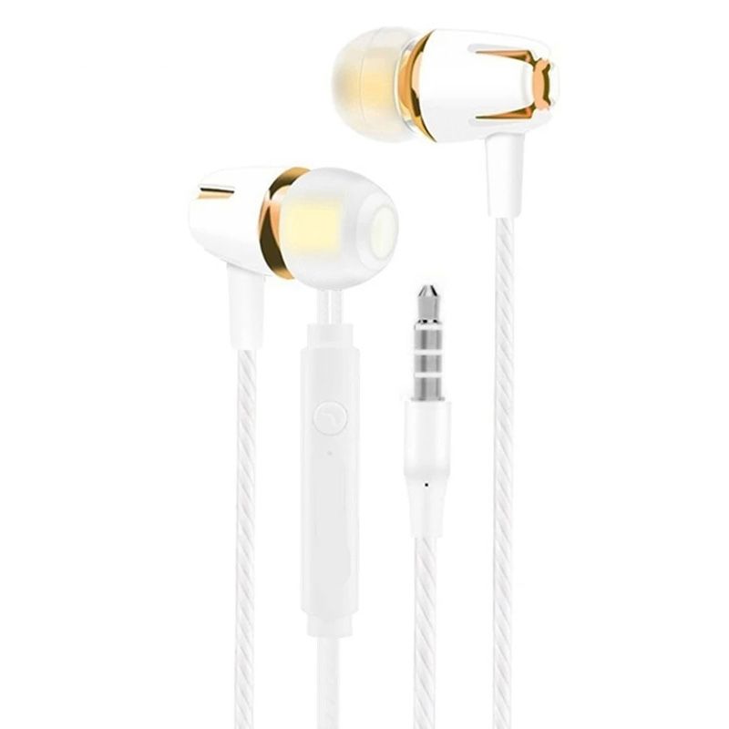 M18 Earphones 3.5mm In-Ear Earbuds Universal 1.2 m stereo Wired Headphones for phone Gaming headset for Samsung Xiaomi