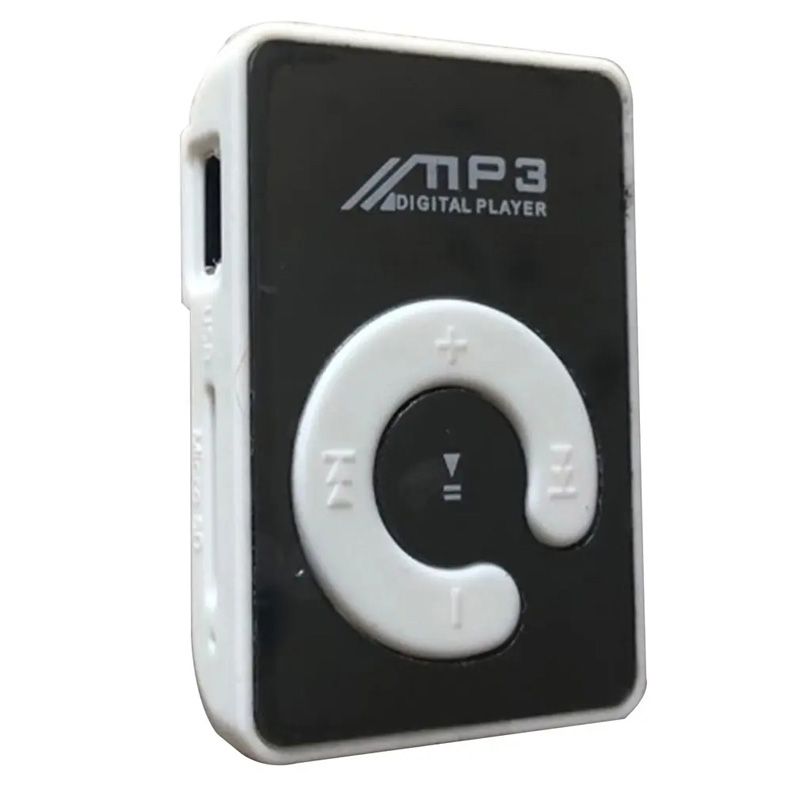 Mini MP3 Portable Mirror Clip MP3 Player Music Media Support SD TF Card Fashion Hifi MP3 for Outdoor Sports Mini Convenience