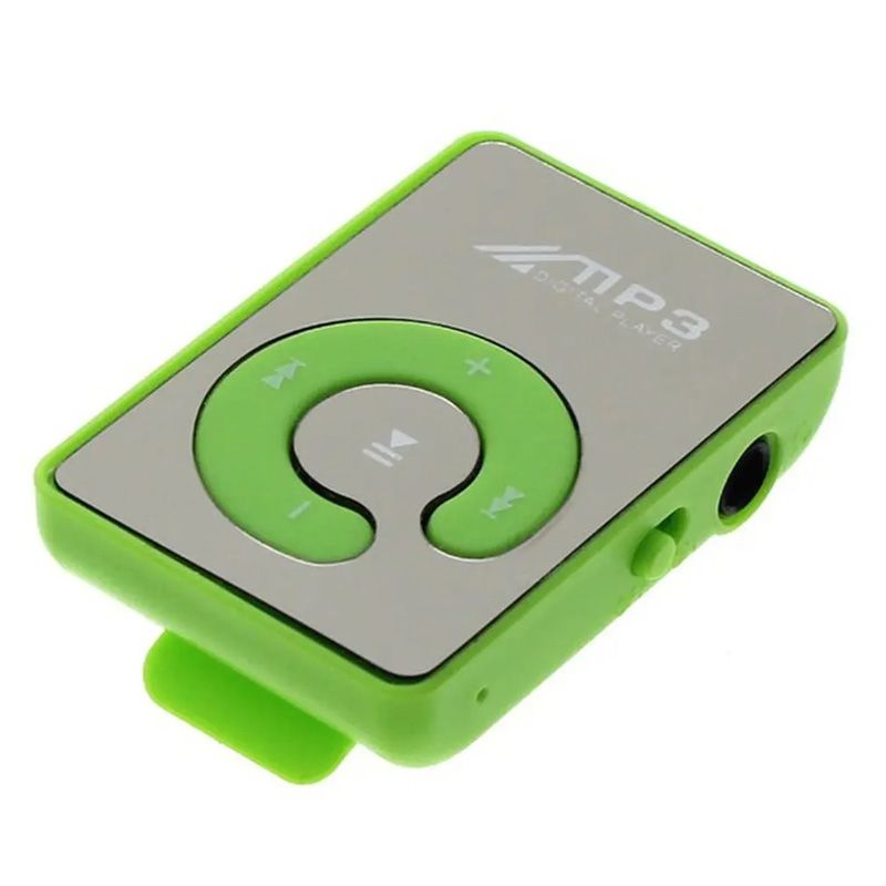 Mini MP3 Portable Mirror Clip MP3 Player Music Media Support SD TF Card Fashion Hifi MP3 for Outdoor Sports Mini Convenience