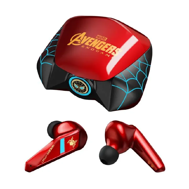 Disney Marvel TWS Gaming Earbuds Spiderman Wireless Bluetooth 5.0 Headphones HIFI Sound Low Latency eSports Gamer Earphones
