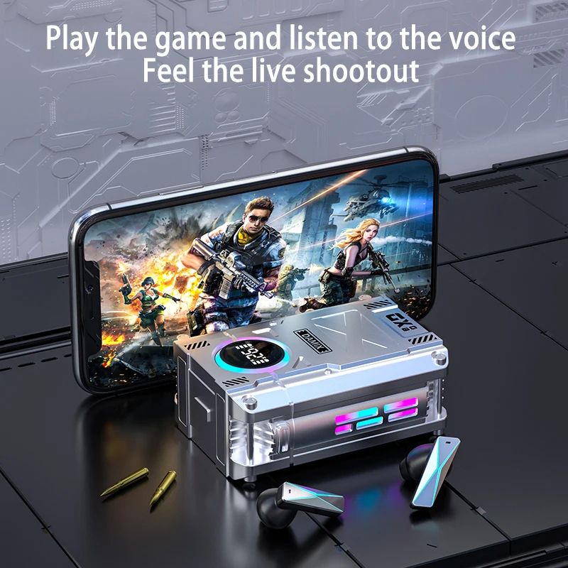 2024 TWS Bluetooth Earphones Noise Canceling Earbuds Wireless Headphones HD Call Stereo Sports Headsets With Mic For Smartphones