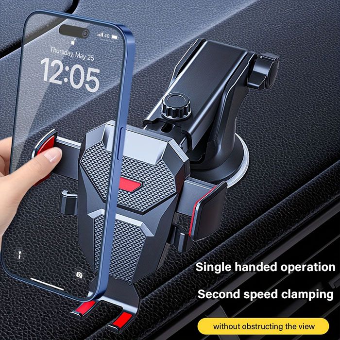Sucker Car Phone Holder Mount Stand For GPS Telefon Mobile Cell Support For IPhone 13 12 11 Pro Xiaomi/Samsung 360-Degree Adjustable Suction Cup Car Phone Holder Horizontal And Vertical Screens