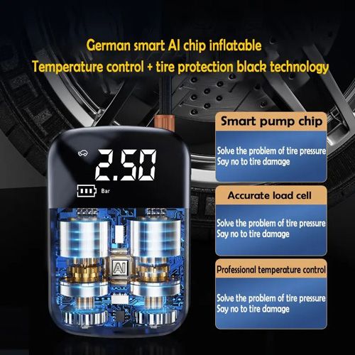 Wireless Car Air Compressor Air Pump Portable Air Pump Electric Tire Inflator Pump for Motorcycle Bicycle Boat AUTO Tyre Balls Inflatable
