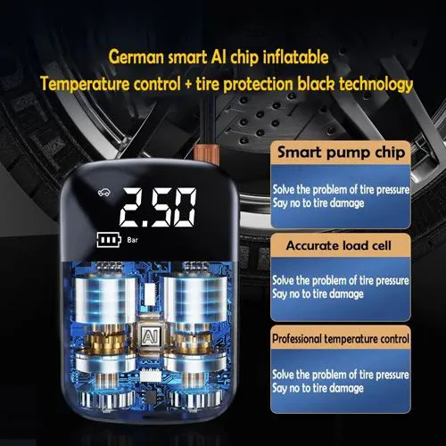 Wireless Car Air Compressor Air Pump Portable Air Pump Electric Tire Inflator Pump for Motorcycle Bicycle Boat AUTO Tyre Balls Inflatable