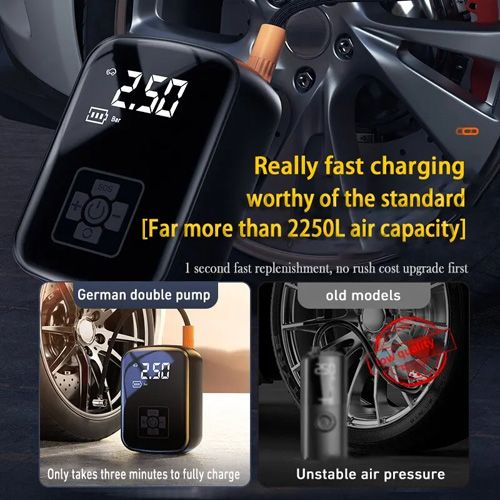 Wireless Car Air Compressor Air Pump Portable Air Pump Electric Tire Inflator Pump for Motorcycle Bicycle Boat AUTO Tyre Balls Inflatable