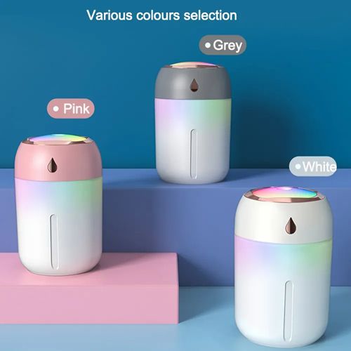 Air Humidifier Portable Mini USB Aroma Diffuser With Cool LED Light Mist For Bedroom Home Car Plants Purifier Humificador 330ml